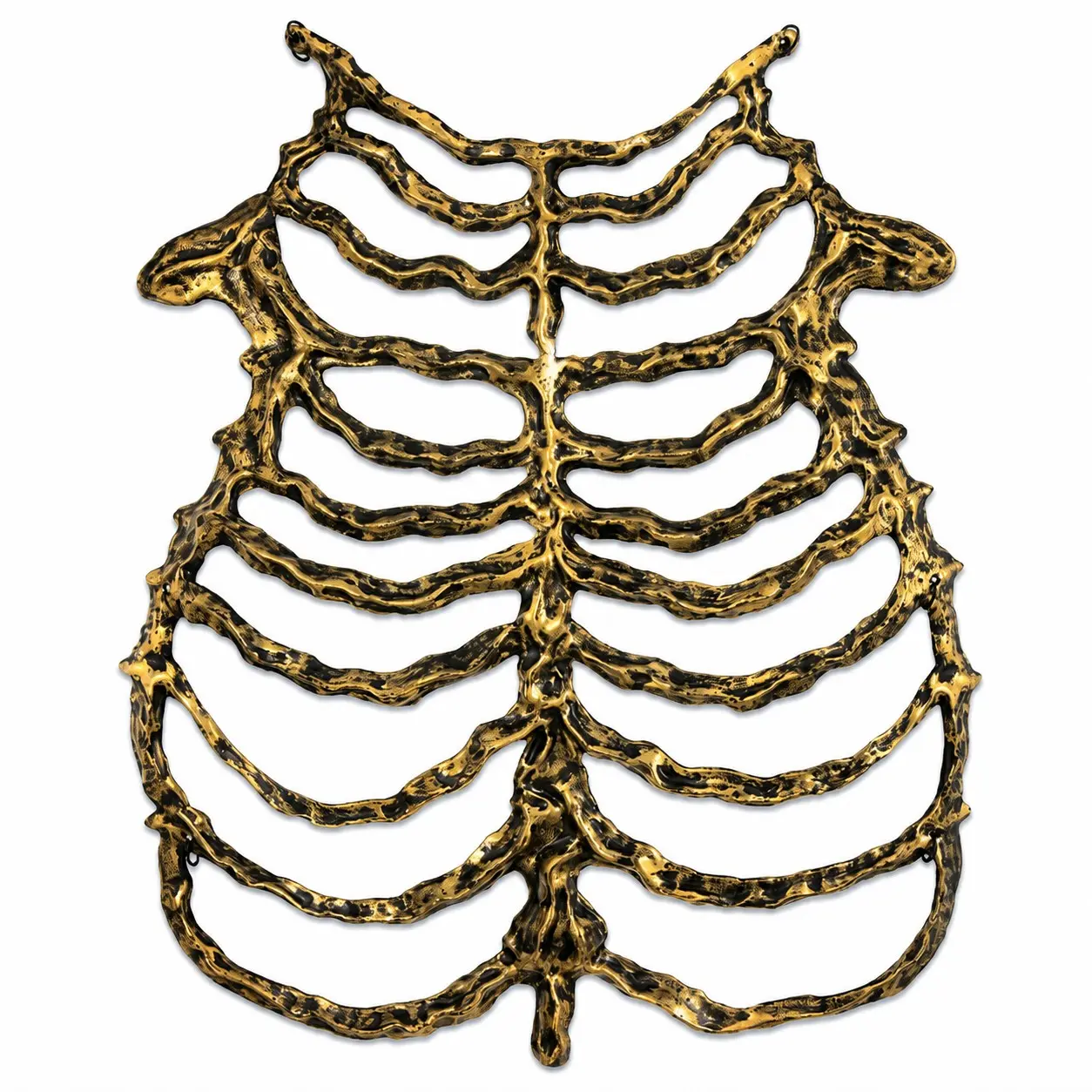 Wearable Skeleton Rib Cage Chest Piece, Lightweight Adjustable Bone Armor, Costume Accessory for Halloween Cosplay, Gothic Party