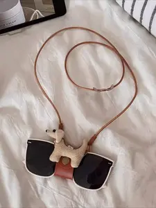 Cute Puppy Sunglasses Lanyard, Anti-Lost Portable Neck Strap, Korean Style Eyeglass Chain
