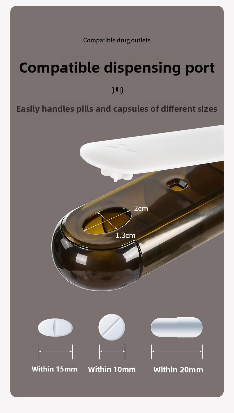 FaSoLa pill box is a portable medicine dispensing box, a mini pill compartment box for carrying with you, and a light-proof pill storage box