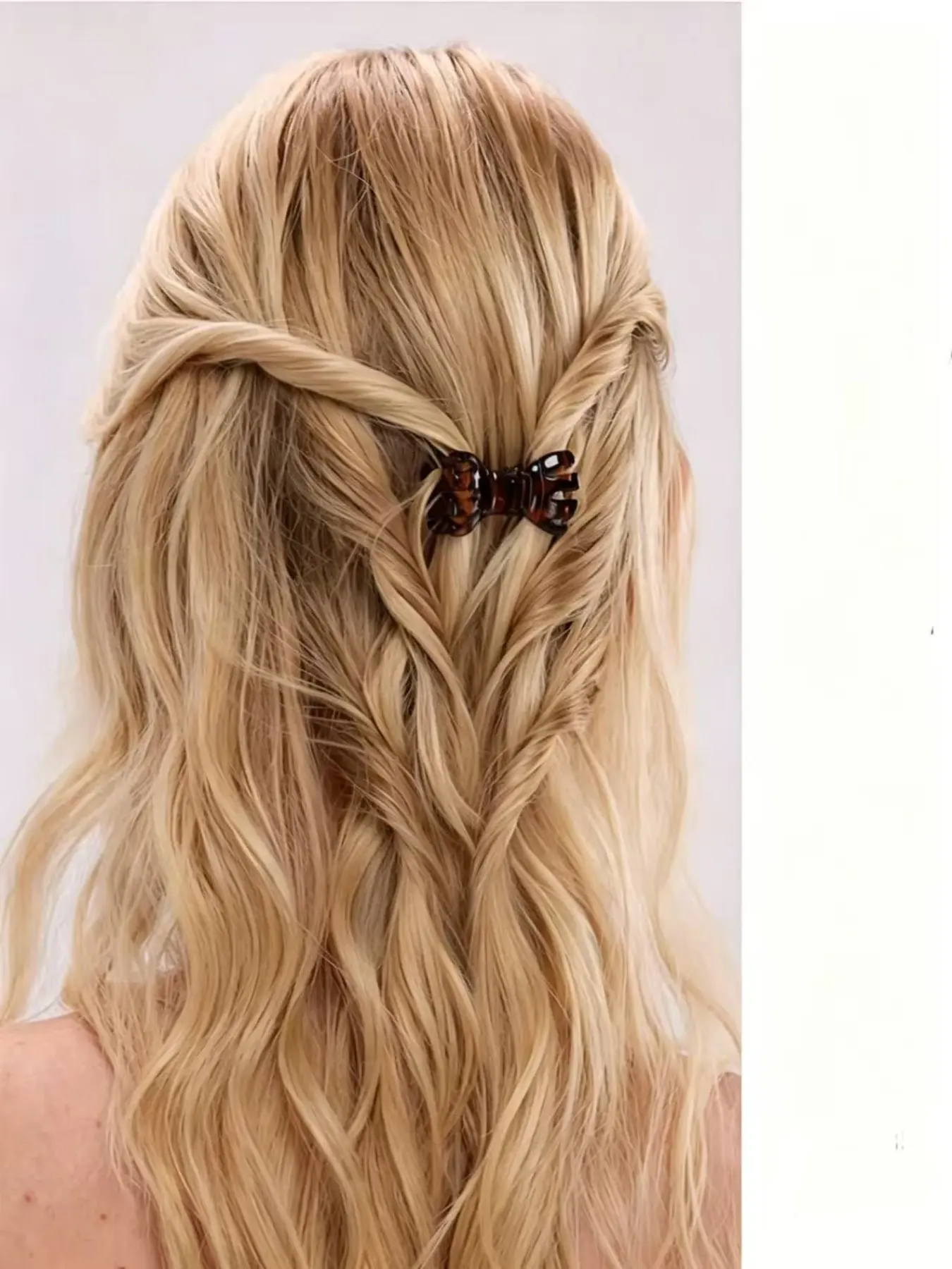 1pc Smart Magnetic Hair Clips – Strong Hold No-Slip Magnetic Hair Styling Clips, Buttfly Knot Seamless 2-in-1 Design for Easy Everyday Hairstyles, Gentle on All Hair Types Strong Hold Leopard Black