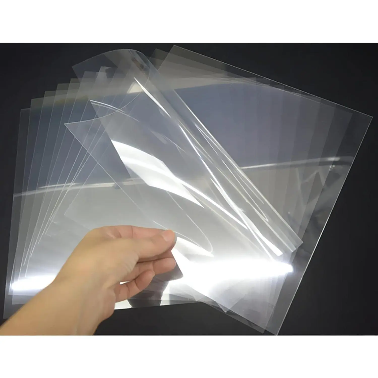 15-Pack Transparent Blank Mylar Paper Stencil Sheets, 4 mil 12x12 in Easy-Cut Craft Template Material for Cricut Vinyl, Silhouette (Ideal for Stencil Making), 12X12 Size, Acetate Mylar