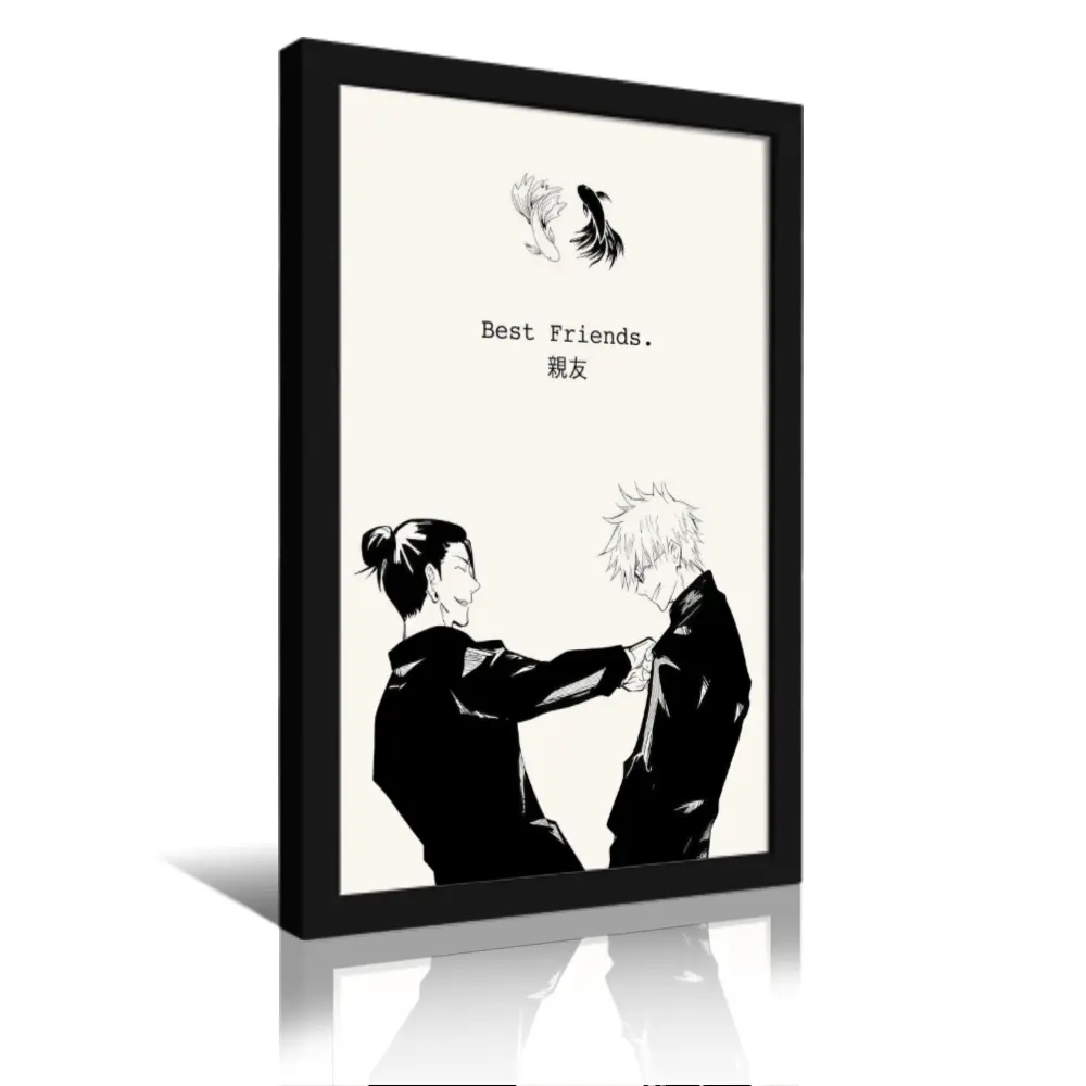 Jujutsu Kaisen Anime Poster Print - JJK Gojo Manga Creative Design Print, Hangable Lightweight Wall Decor for Bedroom Decor & Decoration, Minimalist Sassy Victorian Gothic Neutral Abstract Rustic Boho Art Gift
