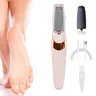 Rechargeable Electric Foot File, 2-Speed Adjustable, Including 2 Replacement Heads (Coarse & Fine), Compact Pedicure Tool for Smooth & Soft Feet, Foot Callus Remover, Professional Foot Care Tool for Home & Travel Use, Rechargeable Pedicure Tools