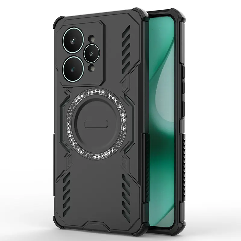 Case for Oppo Realme 15 Anti-Slip Shockproof, Wireless Charging, Durable Protective Cover, Breathable Heat Dissipation, Heavy-Duty Adhesive for Oppo Realme 15 Case