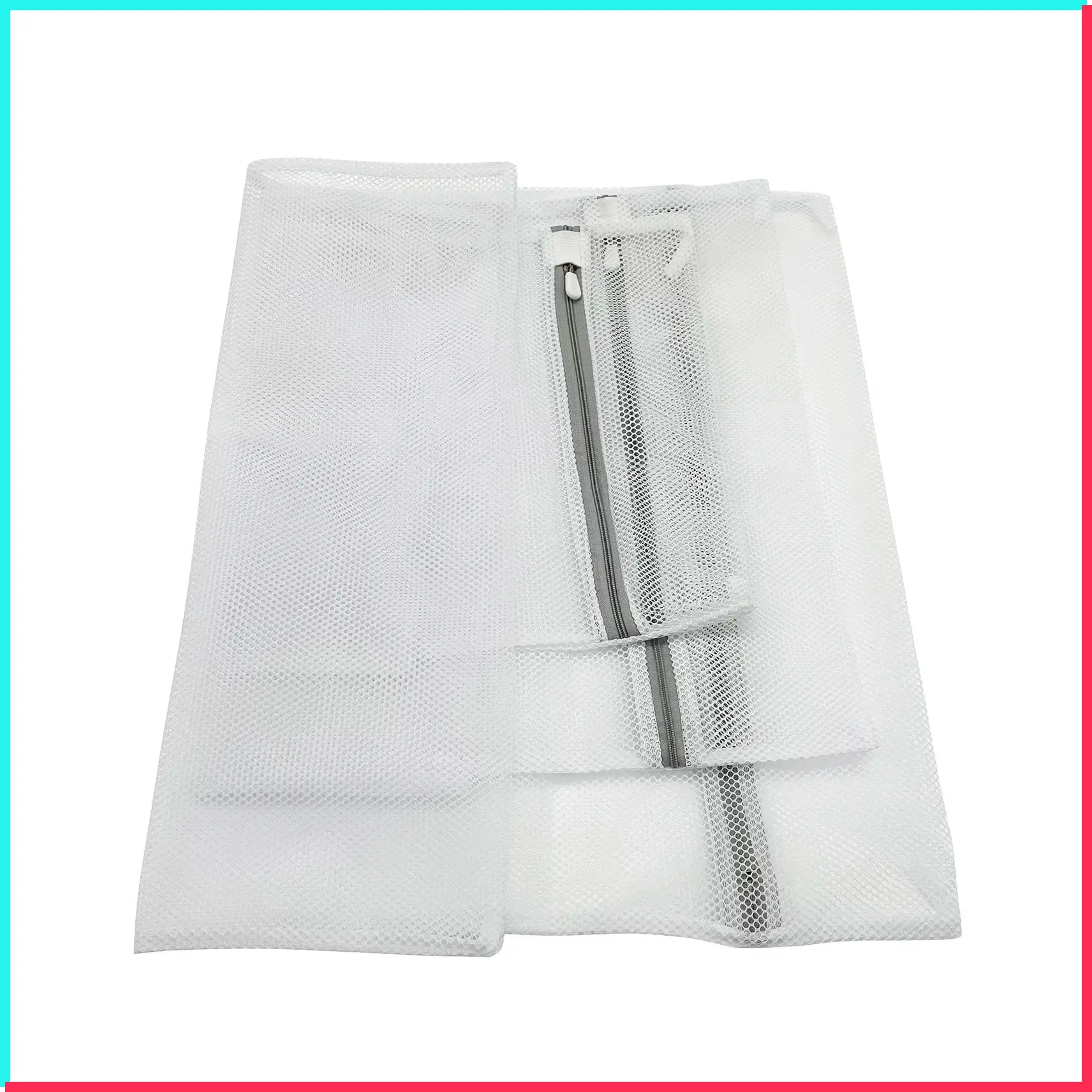 Coarse Mesh Laundry Bag for Clothes Socks Wash Net Set of 3 Nylon MeshGift.