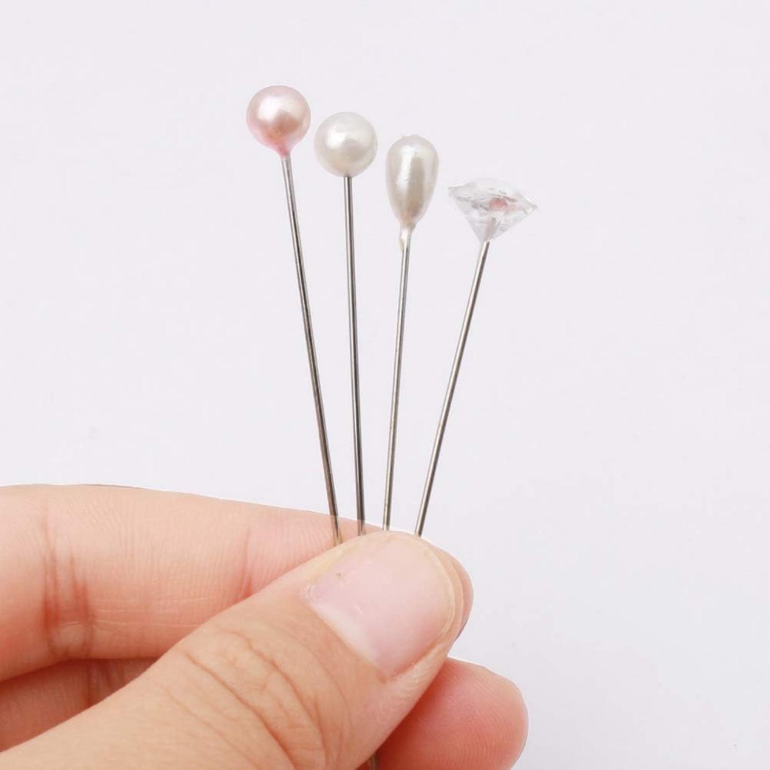 400Pack Sewing Pins Straight Pin for Fabric, Pearlized Ball Head Quilting Pins Long 2.5inch, Stick Pin for Dressmaker, Jewelry DIY Decoration, Craft and Sewing Project - Tools & Hardware.