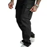 Men's Military Style Cargo Pants Trouser, Casual Pocket Pants, Aesthetic Loose Fit Multi-Pocket Design, Perfect for Outdoor Activities & Daily Wear
