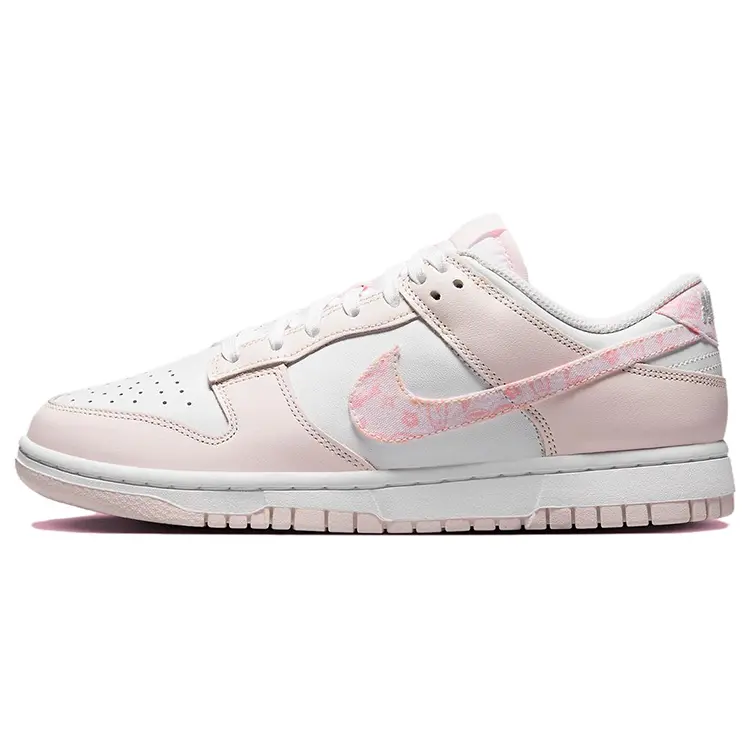 Nike Dunk Low Essential Paisley Pack Women's Pink Low-Top Sneakers Verifiable, with credentials and supporting global authentication