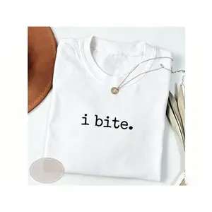 I Bite Shirt Sarcastic Humor TShirt Funny T-Shirt For Her Dark Humor Tee Funny Gift For Introvert Introverted Shirt Feminist Tee