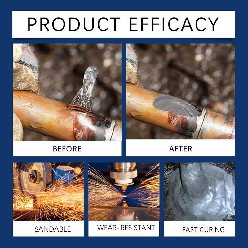 Upliftjoys Enhanced Casting Glue, Metal Repair Glues Heavy Duty, Strong Foundry Glue, High Temperature Resistant, Long Lasting, for Metals Defects and Repairs (1 Set) Bowie Knife with Sheath