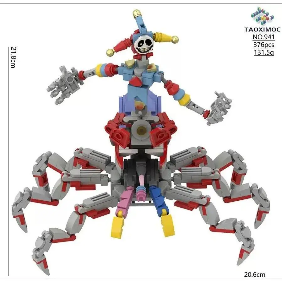 2026 Assembly Small Particle Figurine Model Ornament Handmade Toy  Releases Bobble Game Time 5 Joker Spider Building Block