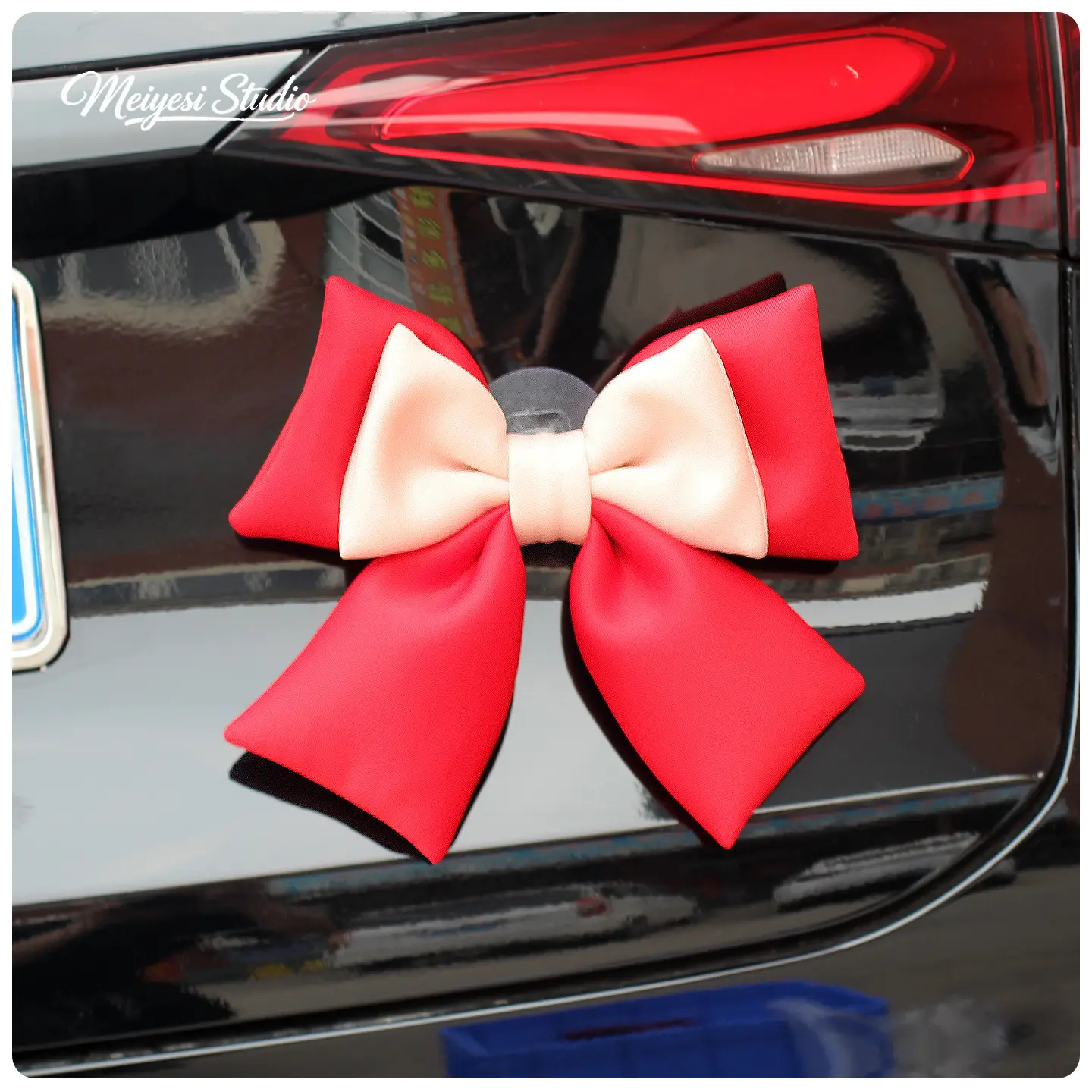 Red and Pink Color Matching - [Large] Bow/Viscose