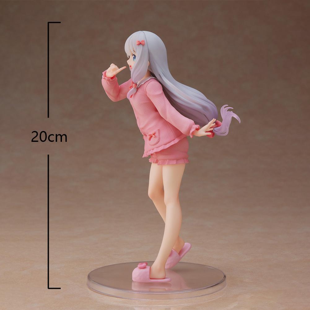 20CM Anime Lzumi Sagiri Figure Pink Pajamas Action Figure PVC Kawaii Girl Model desktop ornaments Collection Dolls Toys Gifts