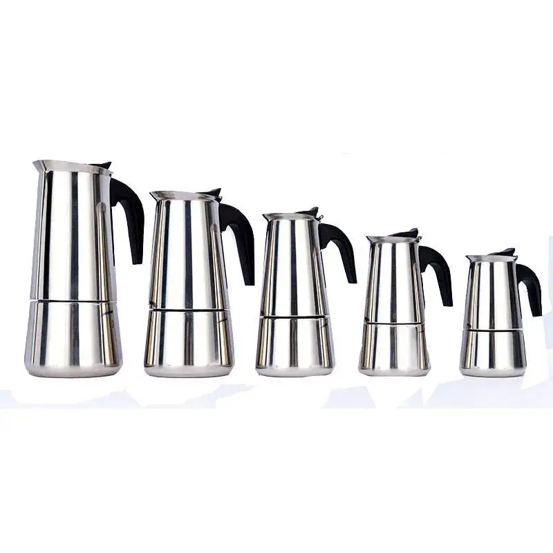 Stainless Steel Coffee Maker Mocha Espresso Latte Stovetop  Percolator Tool Home Use
