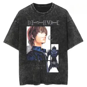 Death Of Kira Vintage Graphic Tee, Light Yagami - Ryuk Tee, Death Note Shirt, Manga Anime Shirt, Unisex T-Shirt, Anime Clothing, Top Menswear Womenswear Streetwear