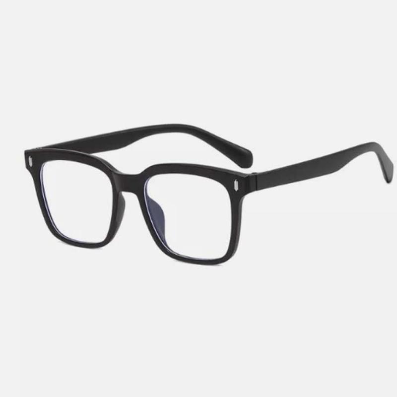 Imitation square frame transparent lenses geek glasses anti-blue light computer unisex