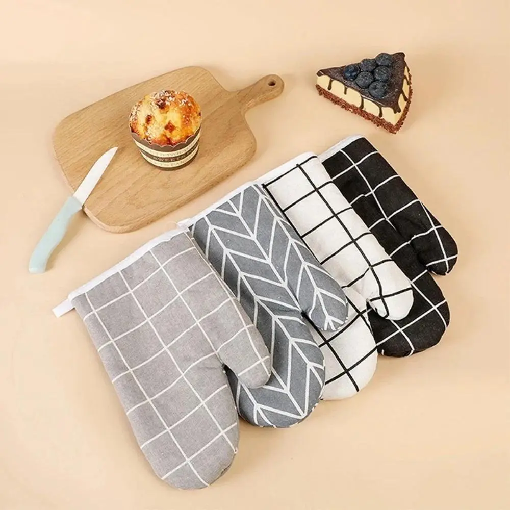 2pcs Anti-scalding Gloves, High Temperature Resistant Gloves, Insulation Gloves, Kitchen Baking Oven Insulation Pad