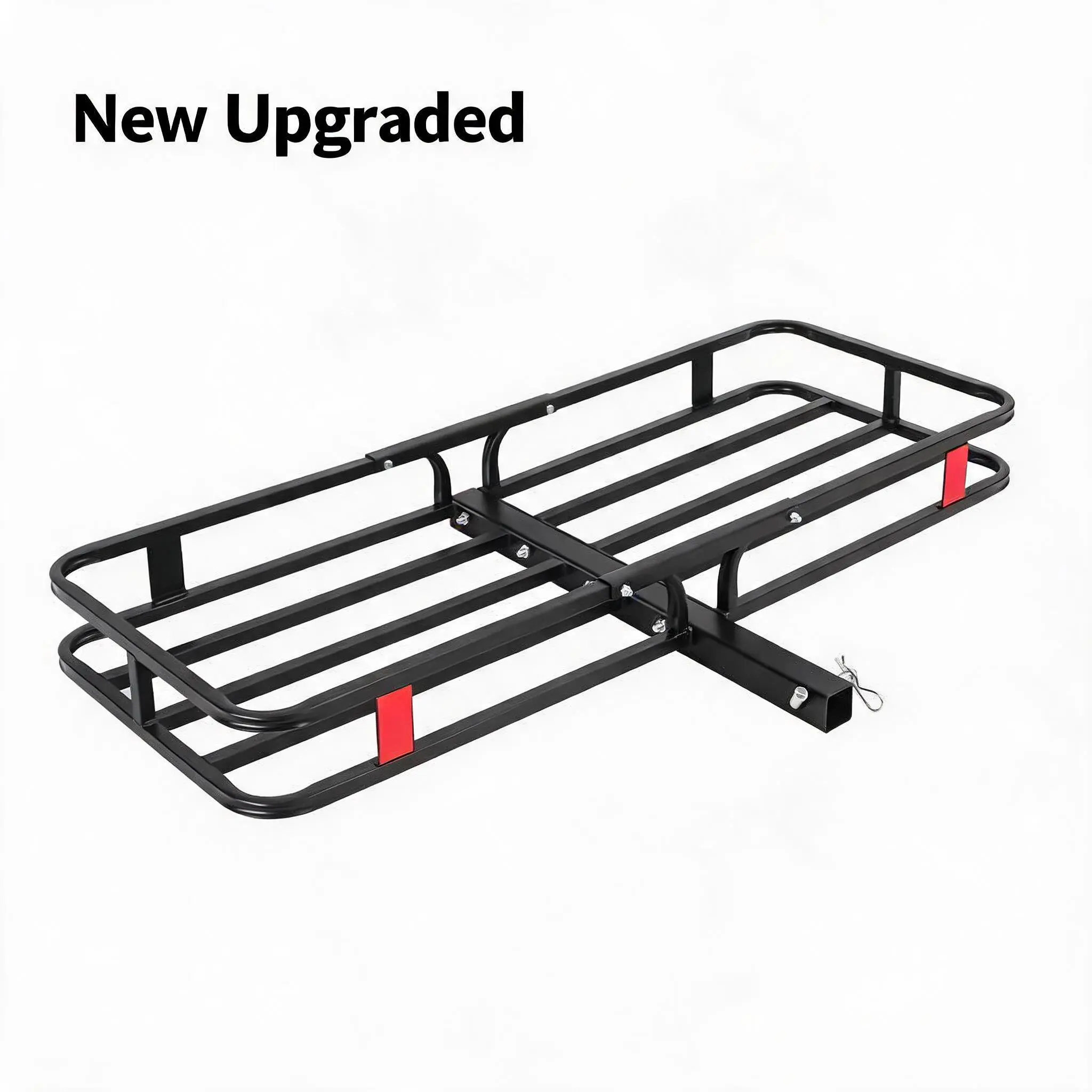 Garvee New Upgraded 53" x19" x 6" 500 LBS Load Capacity Hitch Mount Cargo Carrier Basket, Large Weight Capacity Rear Luggage Rack Basket Fit for Car Truck, Hitch Mount Cargo Basket