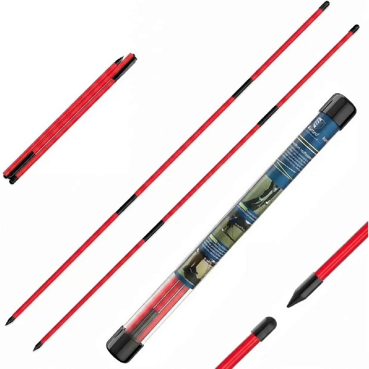 Golf Alignment Sticks, 2-Pack, 48-in Collapsible Rods