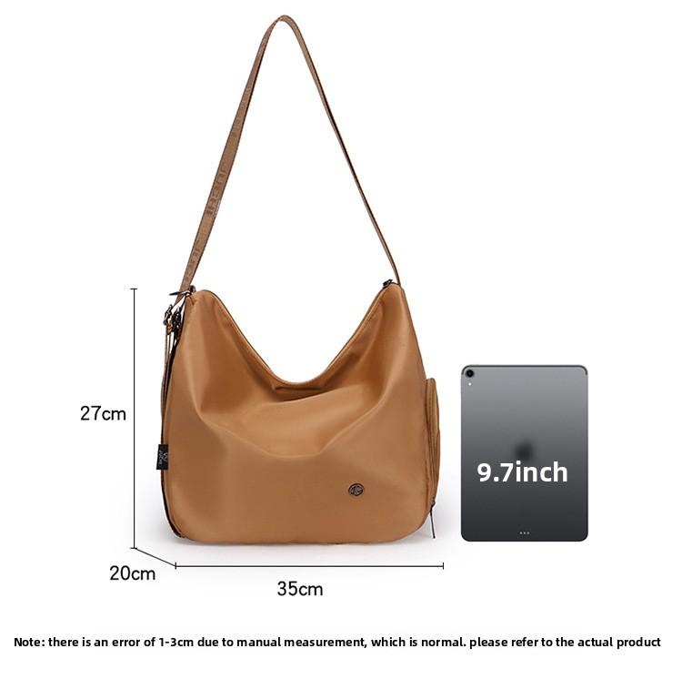 Nylon bucket bag, niche high-end large-capacity commuter tote bag, shoulder bag, multifunctional backpack