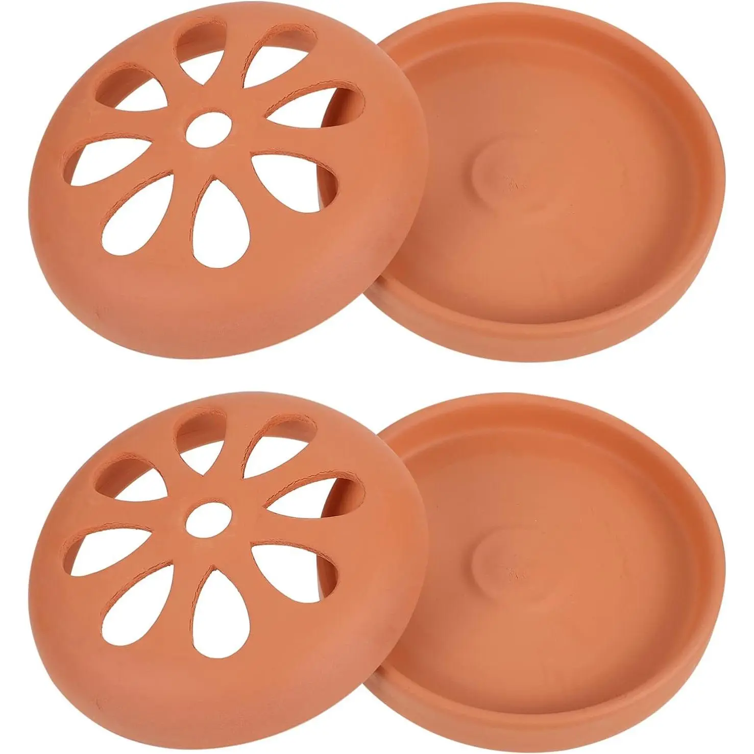 Resin Burner Portable Mosquito Coil Holder Charcoal Burner Terracotta Incense Holder Incense Burner Disc Coil Ash Catcher Mosquito Box for Patio Deck Camping Hiking