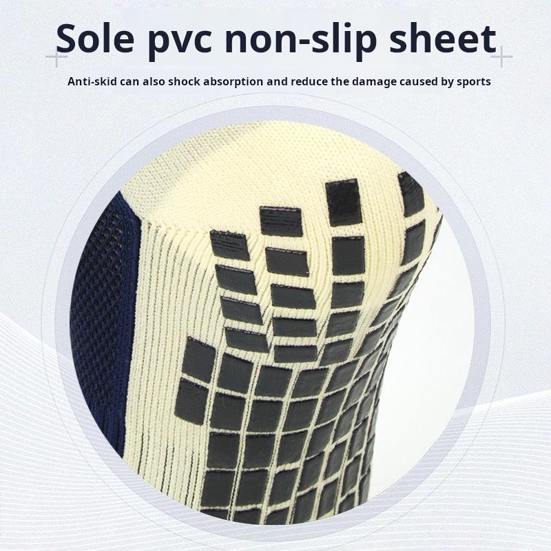 Teenager professional non-slip football socks silicone breathable sweat-absorbent adult sports mid-tube socks towel socks men's competition training socks Tubesocks