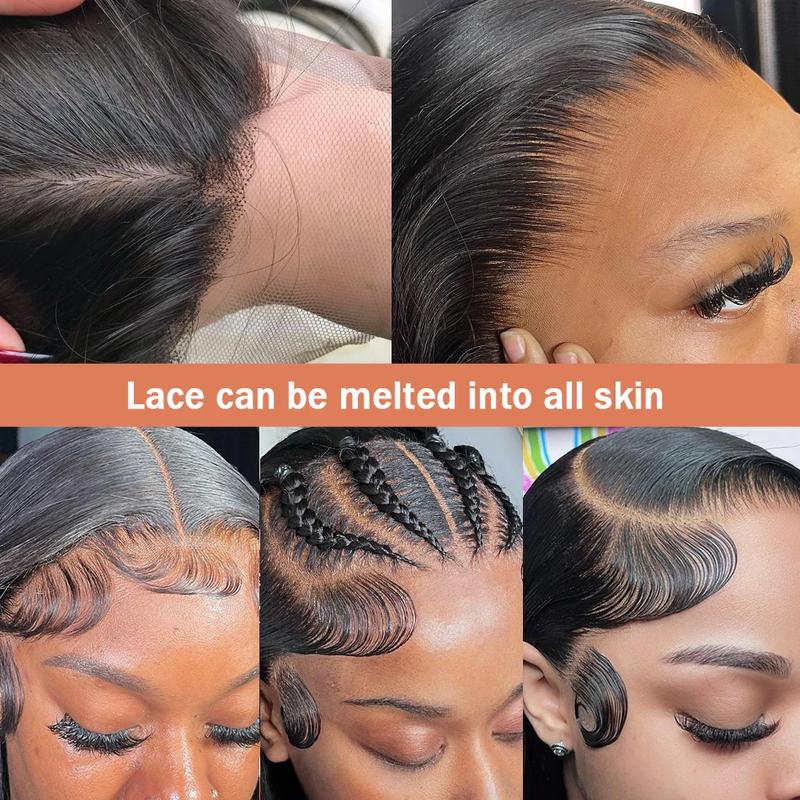 Bling Hair 13x4 13x6 Straight Hd Lace Front Wigs Human Hair 180% Density HD Transparent Straight Frontal Wig for Women Straight Wigs Pre Plucked with Baby Hair TikTokShopHolidayHaul