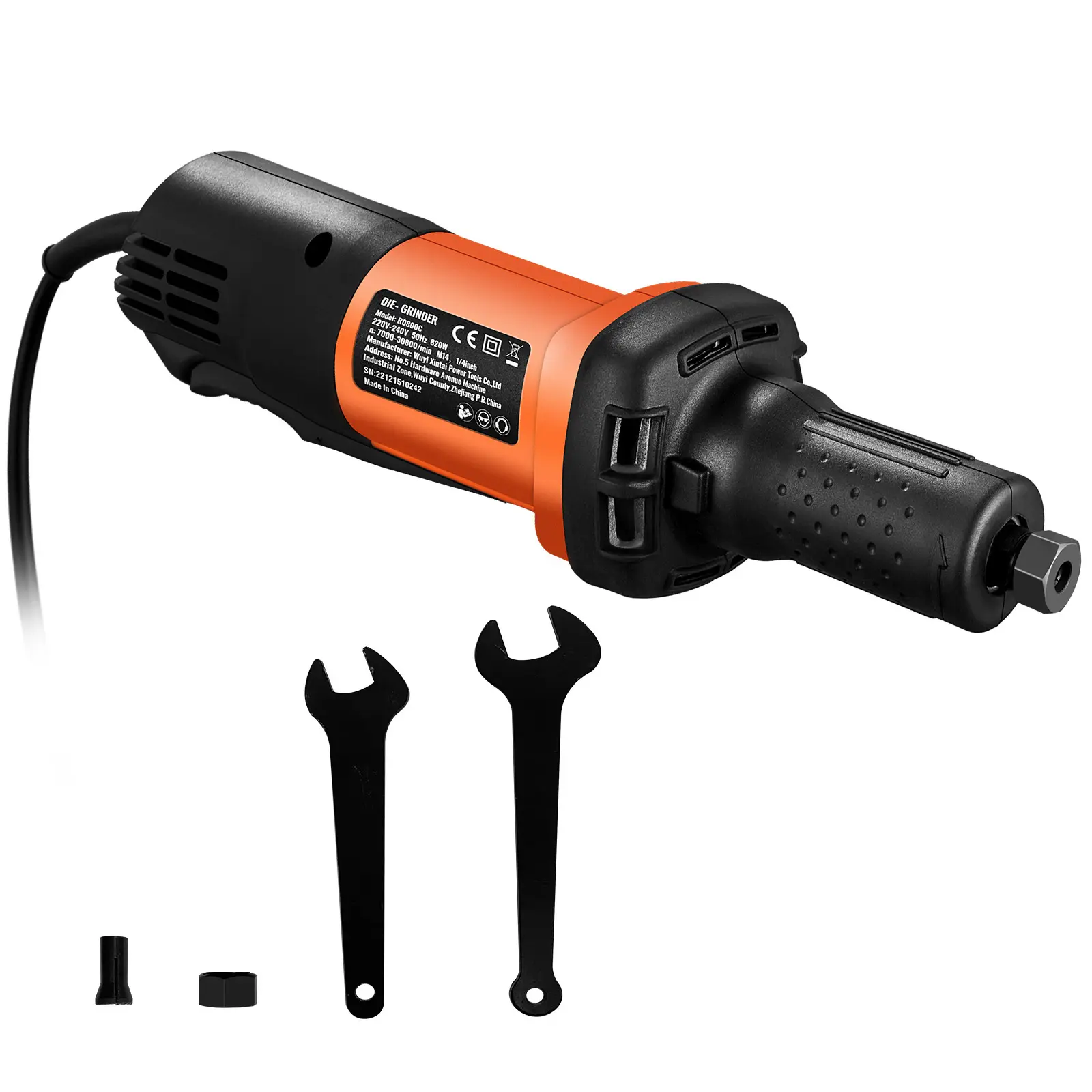 Die Grinder, Heavy Duty Electric, 2.55A Max Maximum Current, IP20-Rated Protection