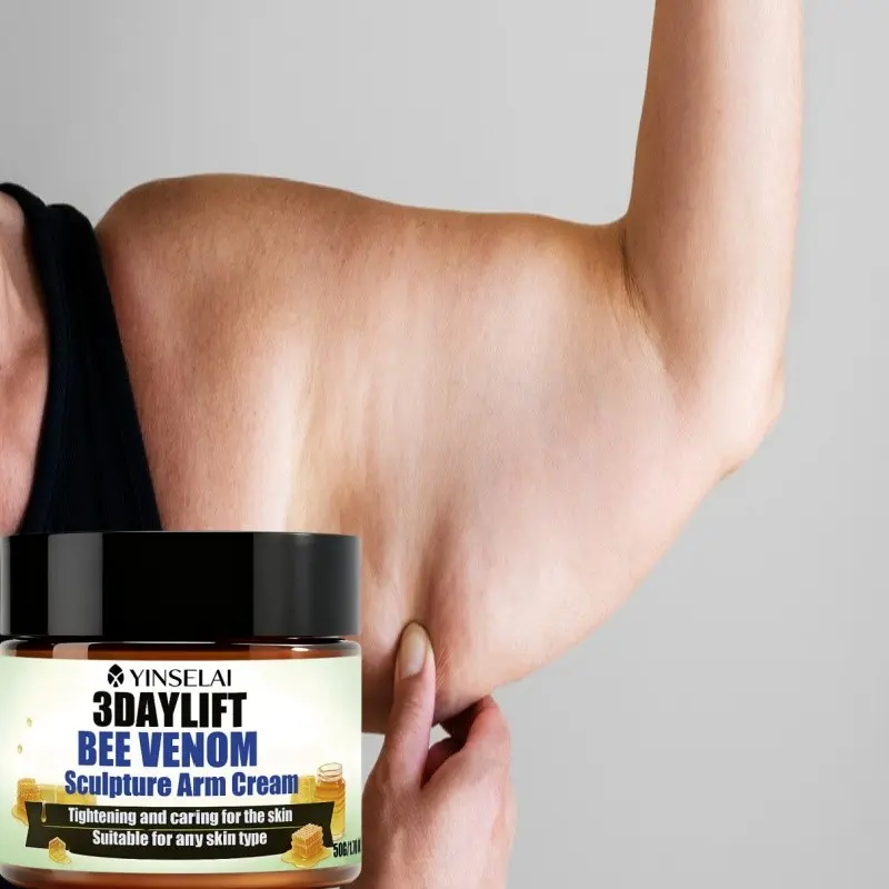 Quick-Effect Firming Bee Venom Arm Cream, Moisturizing and Tightening, Improves Loose Skin, Suitable for Arms, Abdomen, Thighs, Buttocks