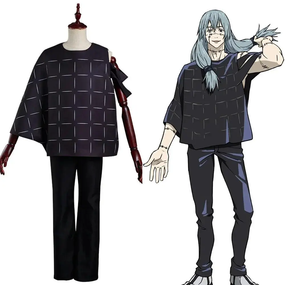 Anime Jujutsu Kaisen Mahito Cosplay Costume Pants Top Halloween Carnival Suit