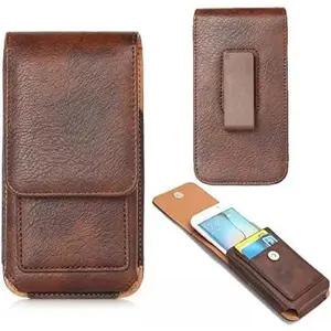 Cell Phone Holster, Swivel Belt Clip Pouch Wallet Case for iPhone 15 14 iPhone 12/12 Mini/iPhone SE 2020 / Samsung Galaxy S24 S23 S21 S20 A41 A01 Googel Pixel 8 7a 5 4a 5G Pixel 4 (Brown)