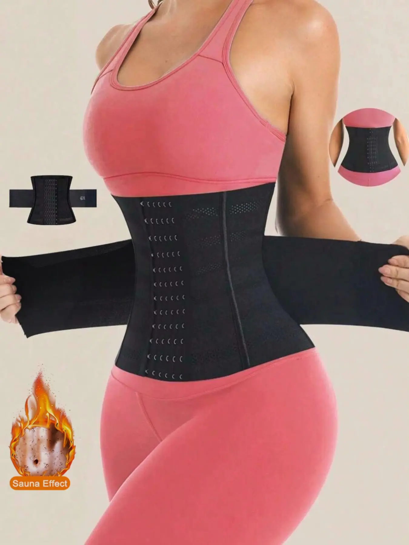 Women's Shapewear Waist Trainer Belt, Waist Cincher, Compression Bra Waist Trainer, Body Sculpting, Abdominal Control, Sweat Waist Trainer, Fashion Shapewear
