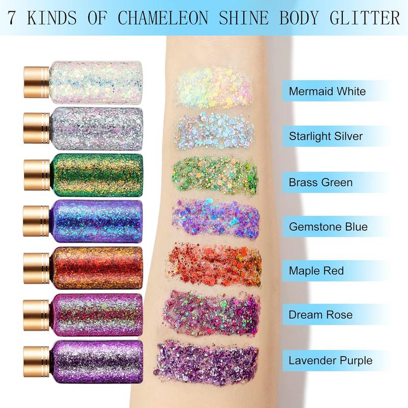 Green Gold Face Body Hair Glitter Gel for St. Patrick's Day Mardi Gras Festival Rave Accessories, Long Lasting Holographic Chunky Mermaid Sequins Glitter Gel Makeup for Women Men Kids, 1oz Green Gold Face Body Hair Glitter Gel for St. Patrick's Day Mardi Gras Festival Rave Accessories, Long Lasting Holographic Chunky Mermaid Sequins Glitter Gel Makeup for Women Men Kids, 1oz