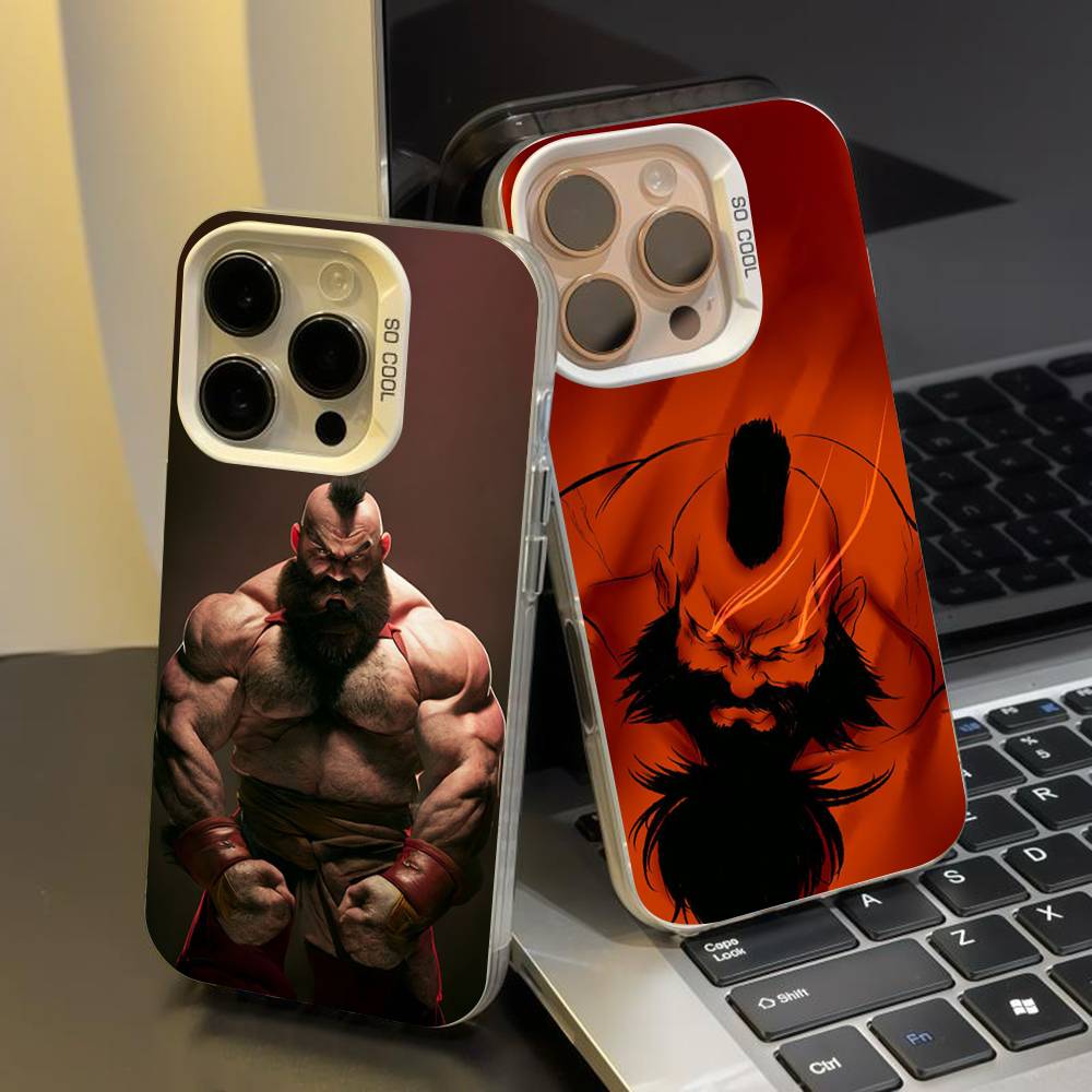 1PC Game character Z-Zangief  Phone Case for IPhone 17 Max 16 Pro Mobile Shell 14 13 15 Soft Shell
