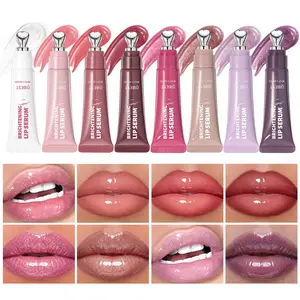 Mirror Pearl Watery Crystal Jelly Lipgloss Lasting Moisturizing Lipstick Shine Glossy Glitter Lip Glaze Non Stick Cup Lip Makeup