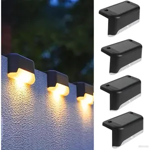 Solar Deck Lights Outdoor 8 Pack, Solar Step Lights Waterproof Led Solar lights for Outdoor Stairs, Step , Fence, Yard, Patio, and Pathway