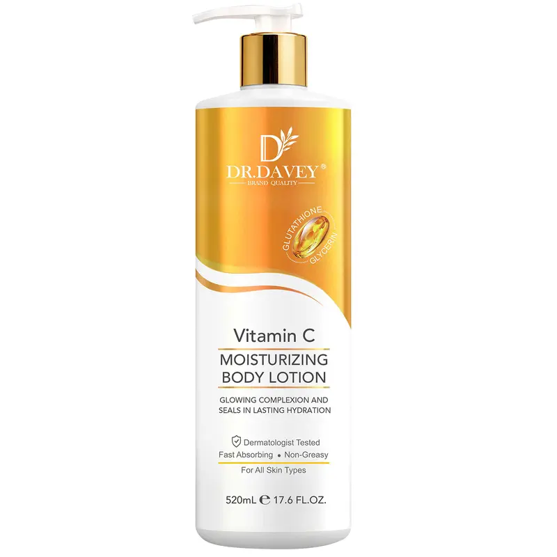 520ml Vitamin C Body Lotion Four Seasons Moisturizing and Moisturizing Body Lotion Refreshing, Non greasy, Fragrance Preserving Full Body Moisturizing Lotion Large Capacity for Home Use