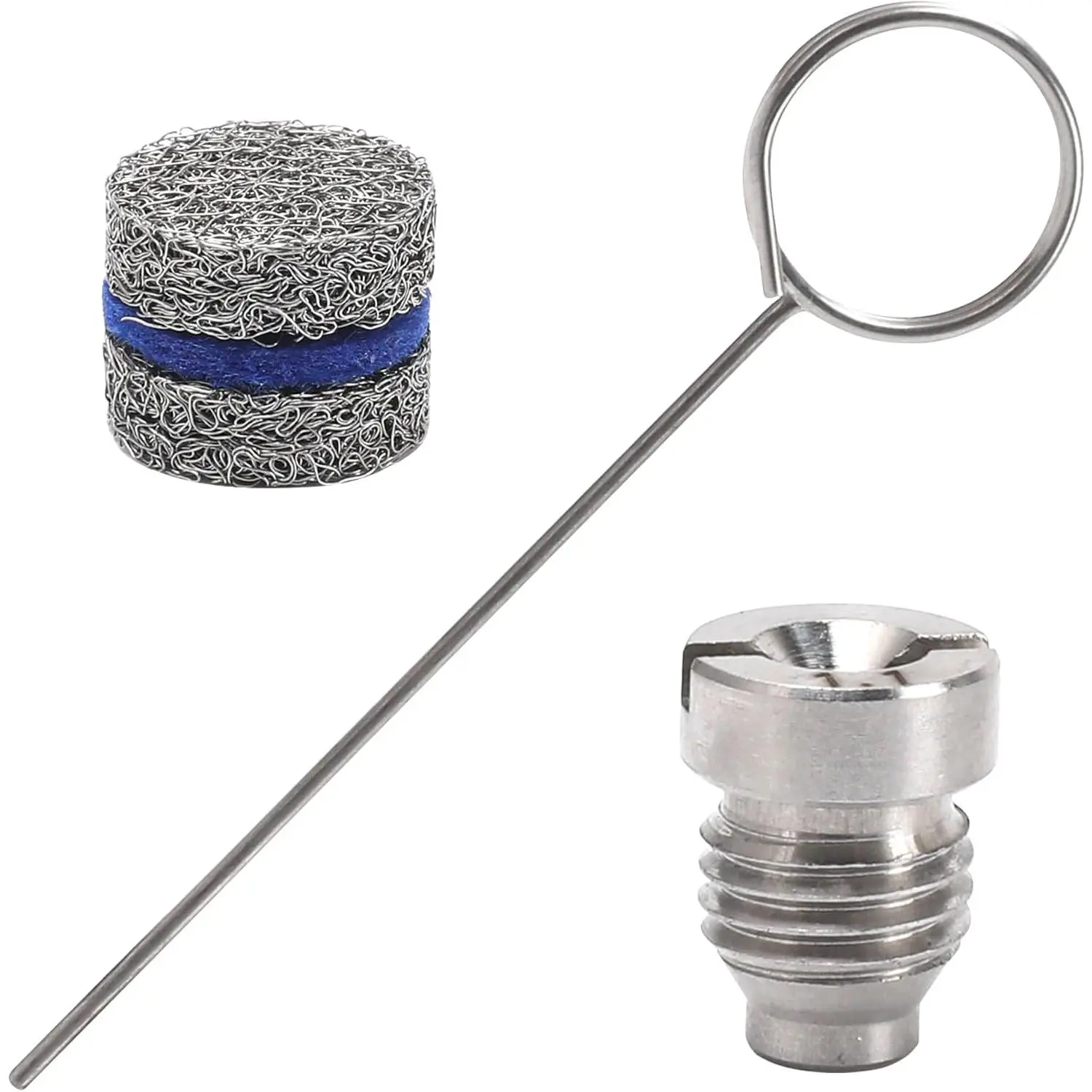 1.1mm Orifice  Cannon Nozzle and Filter Mesh Kit,  Threaded Tips and  Maker Mesh for  Washer, 1-Pack with Cleaning Tools, 3000 PSI