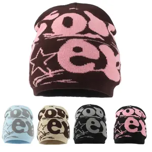 New Winter Beanie Hat Women Men Fashion Hip-hop Cap Letter Paragraph Knitted Warm Skullies Beanies Outdoor Ski Caps Bonnet