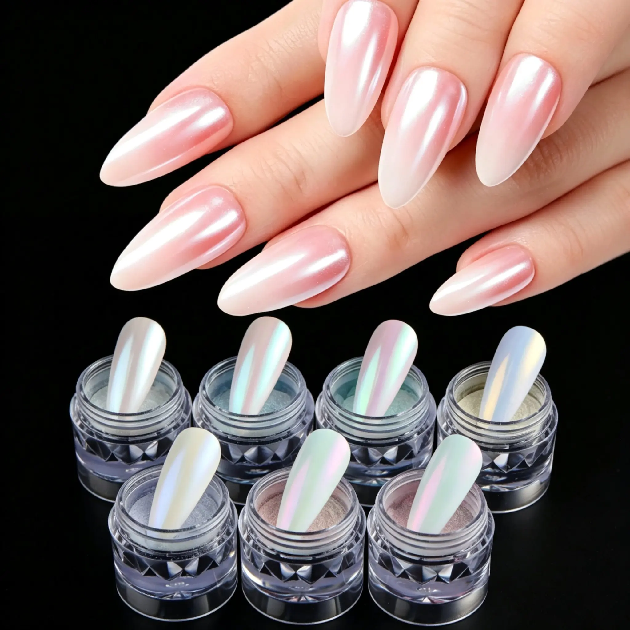 Colorful Aurora Pearl Nail Powder(0.5g/bottle)