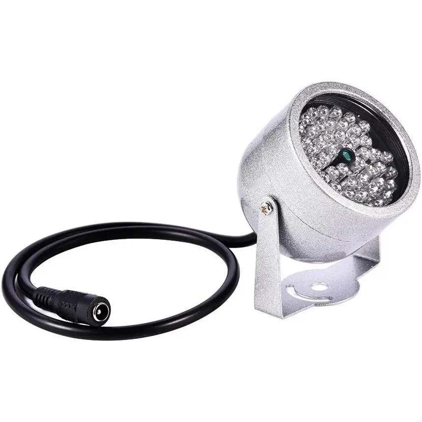 outdoor sports IR Illuminator, 48 LED IR Illuminator Security Lights Infrared Spotlight, Waterproof Infrared Night Vision Light CCTV Infrared Illuminator for Security CCTV Camera