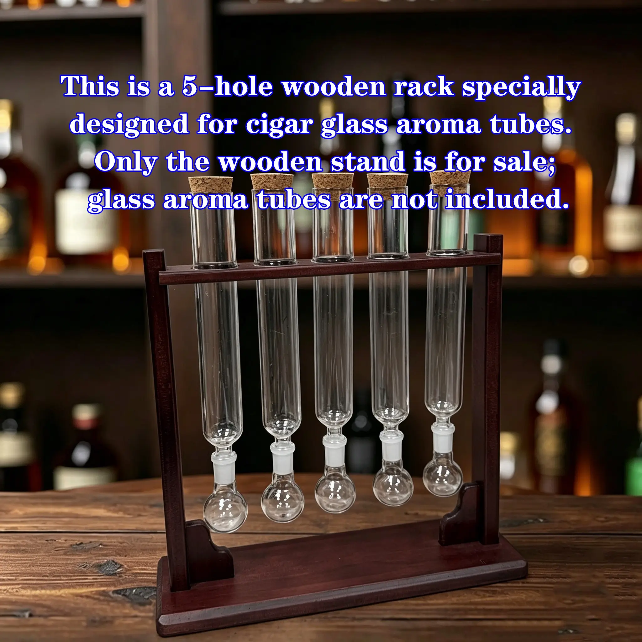 Wooden Stand Holder, Handmade Beech Wood Multi-Functional Organiser Diffuser Rack, High-Quality Material Essential for Enthusiasts, No Glass Tube Included