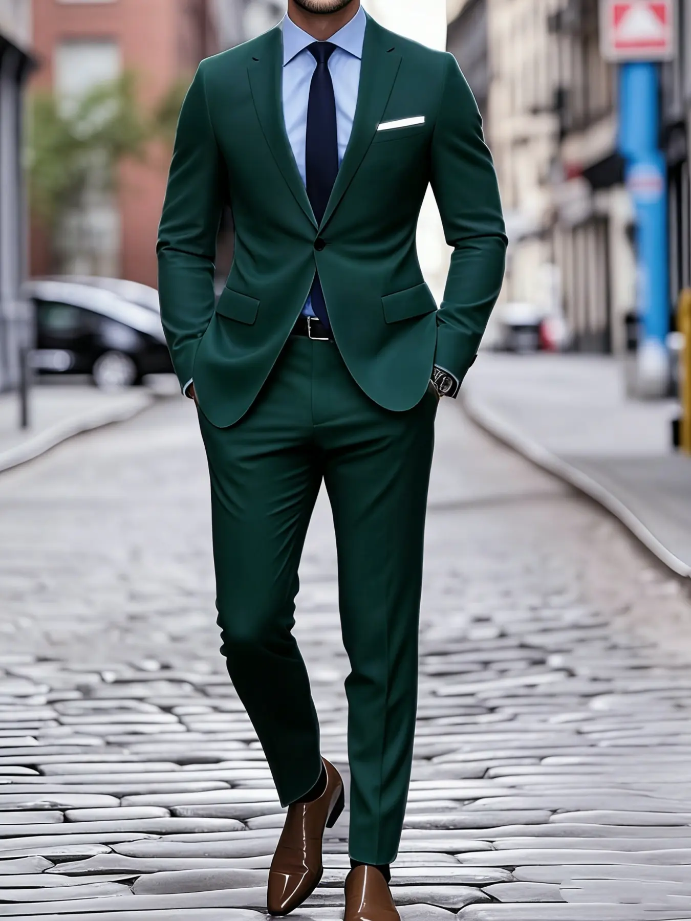 Men's Suit 2pcs Set, Blazers Suit Sets, Solid Color Suits, Comfortable Formal Jacket And Pants, Suitable for Wedding, Party And Formal Occasion