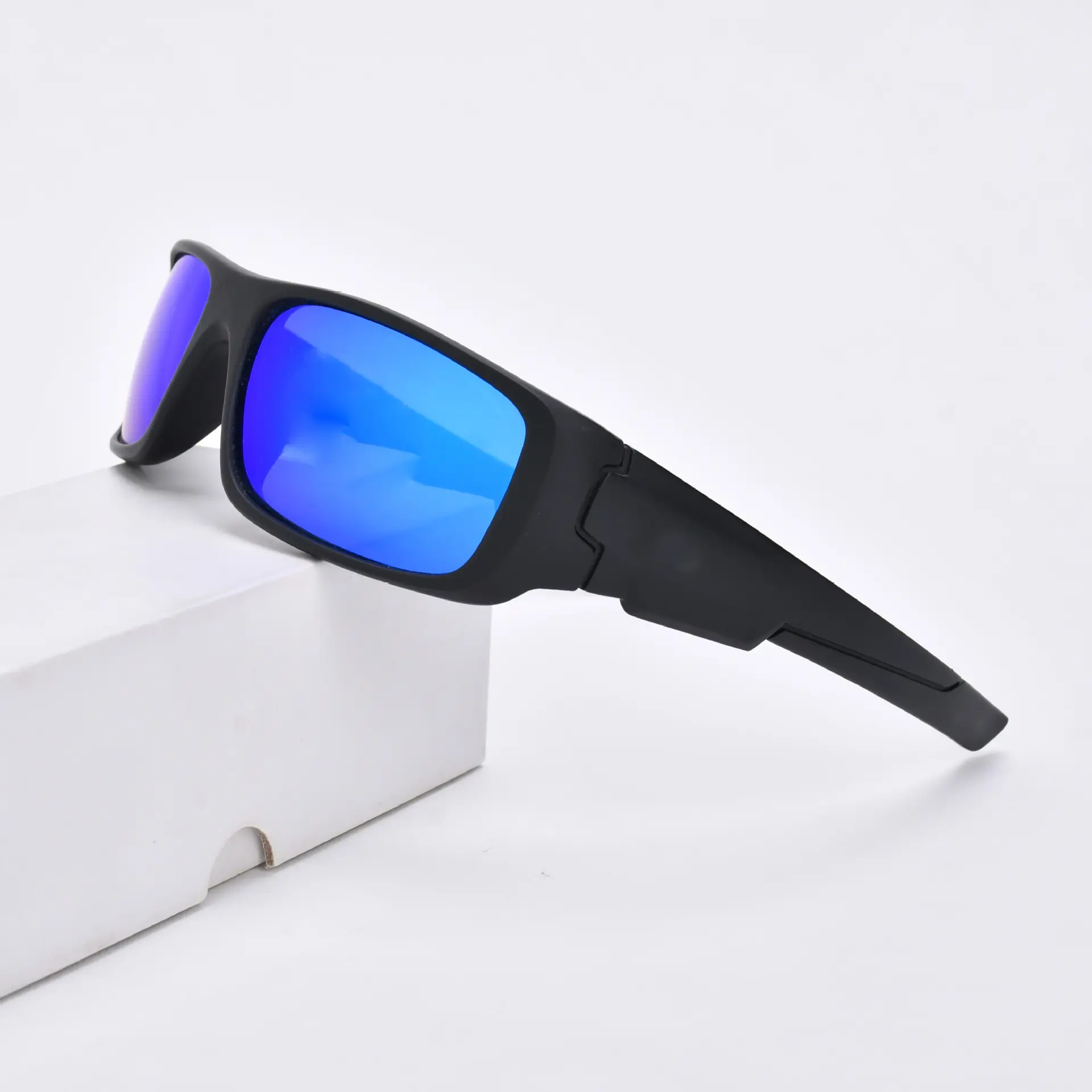 Sports cycling anti-UV sunglasses, off-road mountaineering goggles, cycling and running windproof and sandproof glasses Ultra-Light TR90 Cycling Sunglasses – Blue Mirror UV400 Lens for Running & Outdoor Sports