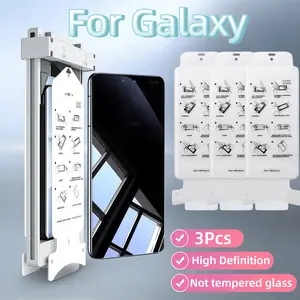 3-Pack Ceramic Screen Protector for Galaxy S21/s22/s23/s24/s25 Ultra, Note 20 Ultra, Anti-Scratch, Bubble-Free, Easy Install, Includes Tools
