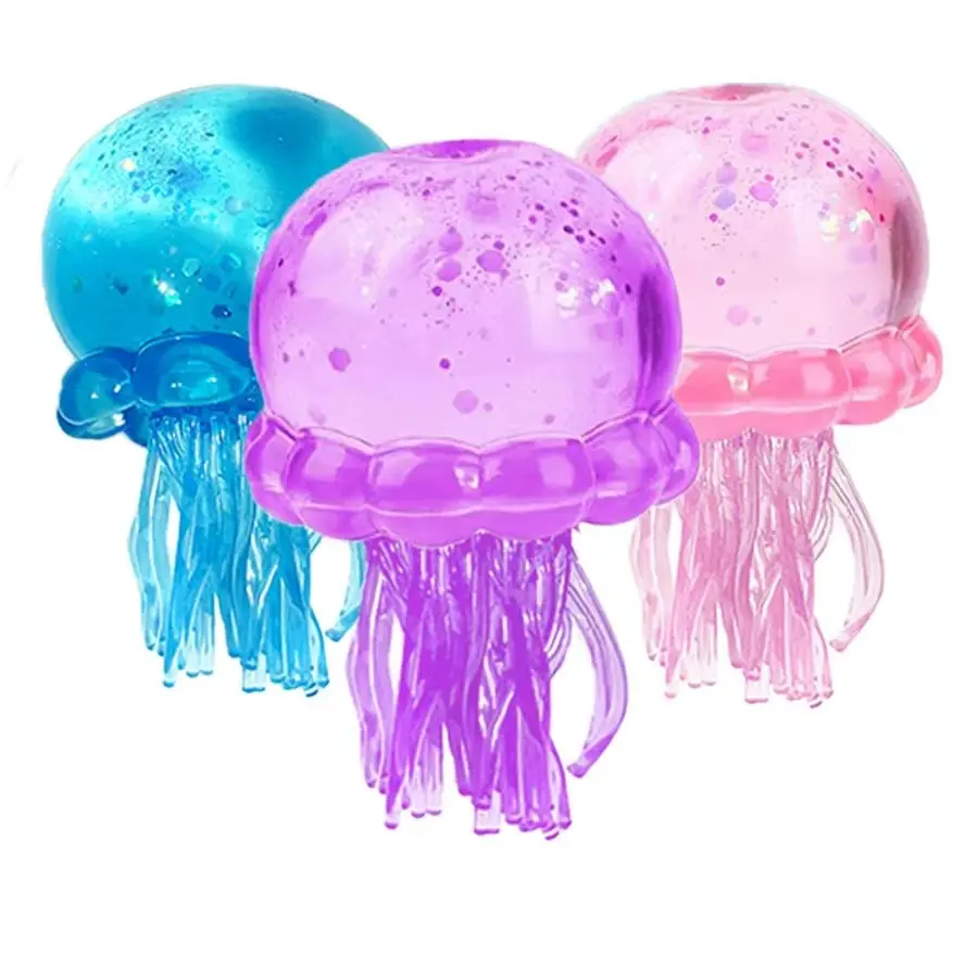 1/2/3 PCS Large Jellyfish Squishy Toy, Blue// Options, Sensory Squeeze Toy, Stress Relief, Stress Relieving Tool, Perfect for Kids and Adults, Ideal Christmas Gift, Stress Relief Squishies