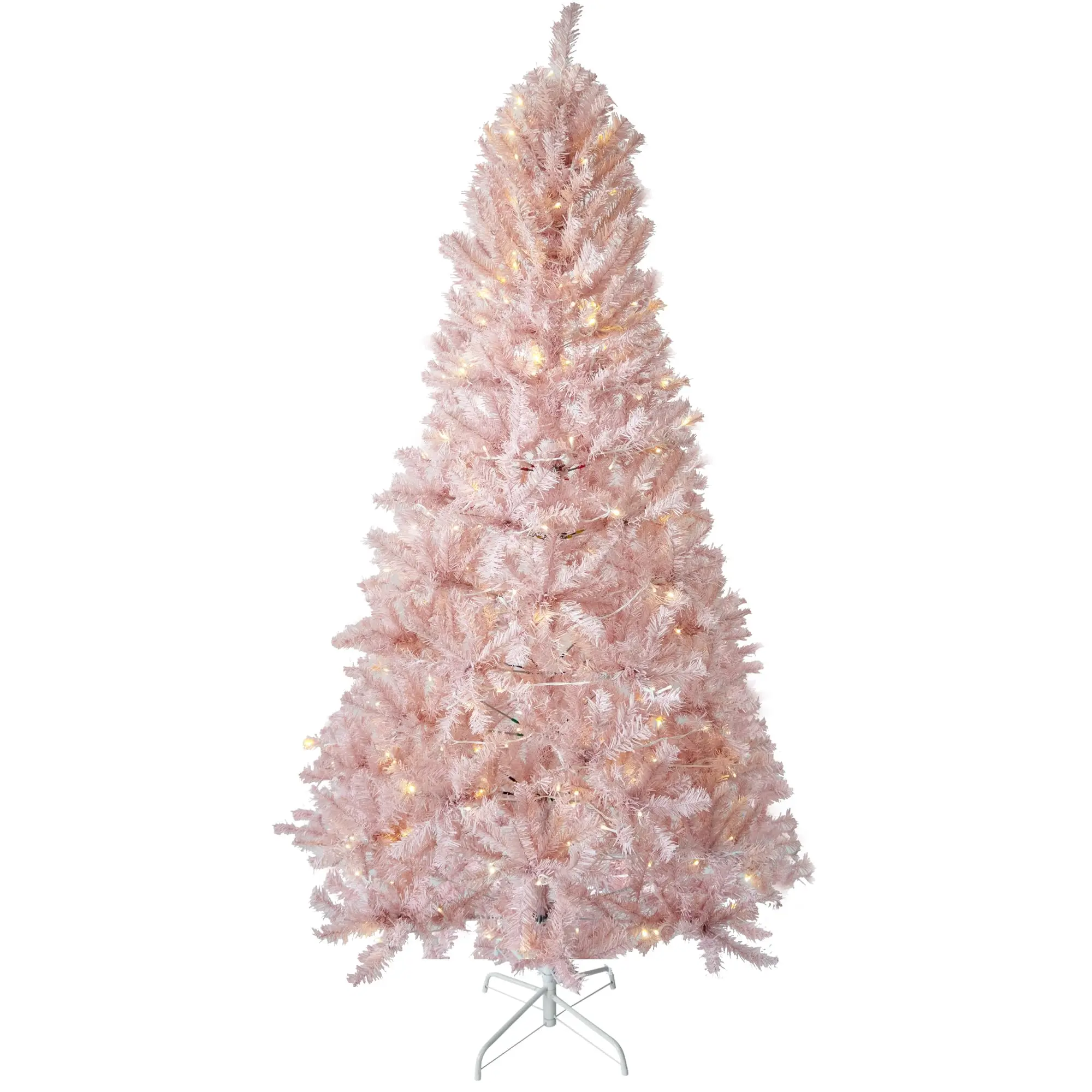 6.5 Ft Prelit Artificial Christmas Tree with 250 Warm White LED Lights, Battery Operated Xmas Tree with 818 Branch Tips, Easy Setup for Living Room, Home, Office, Holiday Decor