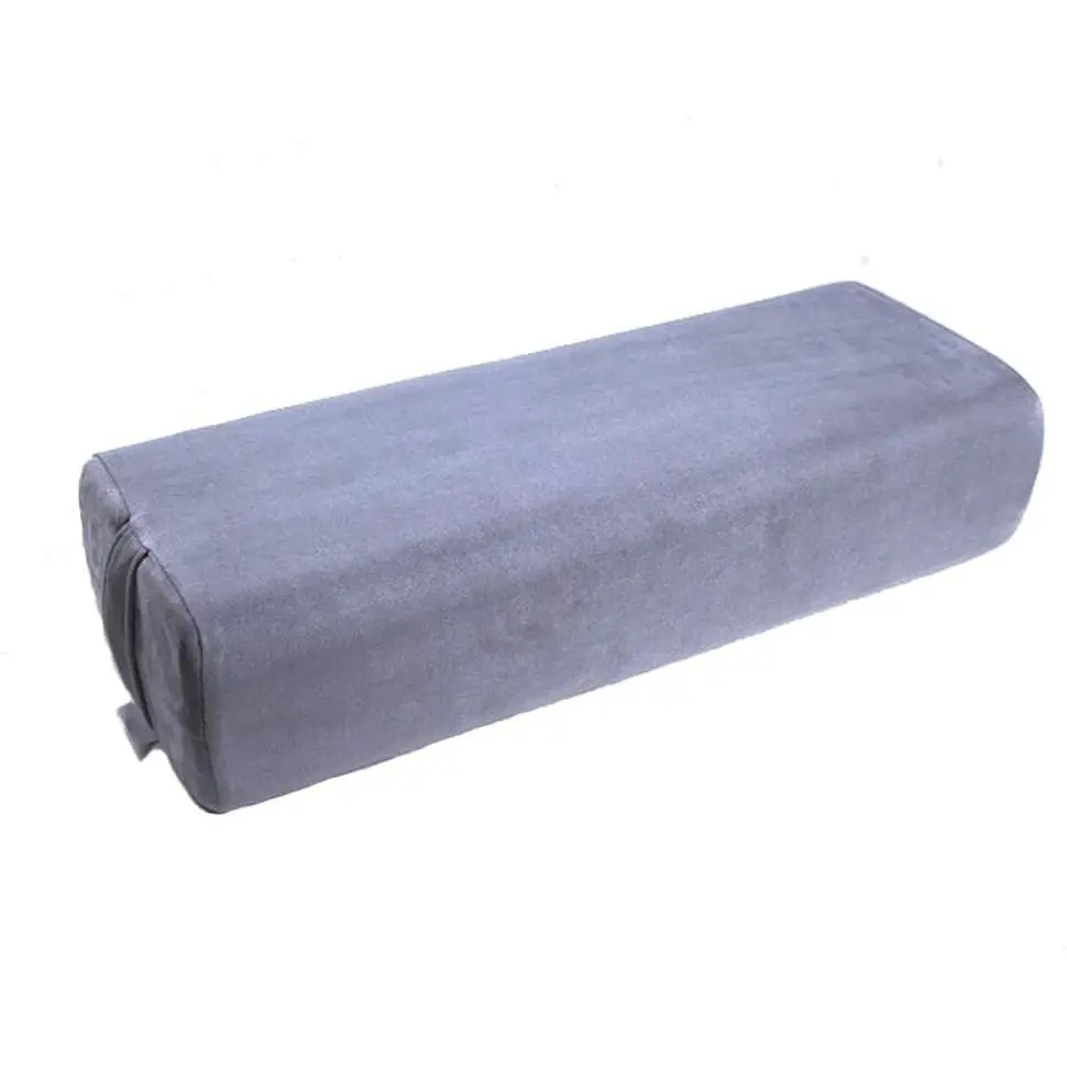 Yoga Bolster Pillow for Meditation and Support - Rectangular Yoga Cushion Foam Wedges Washable Suede Pillowcase for Men and Women with Carry Handles