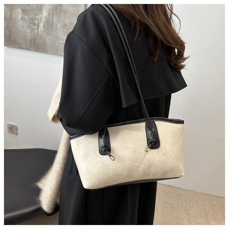 25 fall&winter Women's Elegant Solid Color Shoulder Bag, Fashionable Large Capacity Crossbody Bag for Daily Used, Casual Trendy Versatile High-quality Daily Commuting Bag