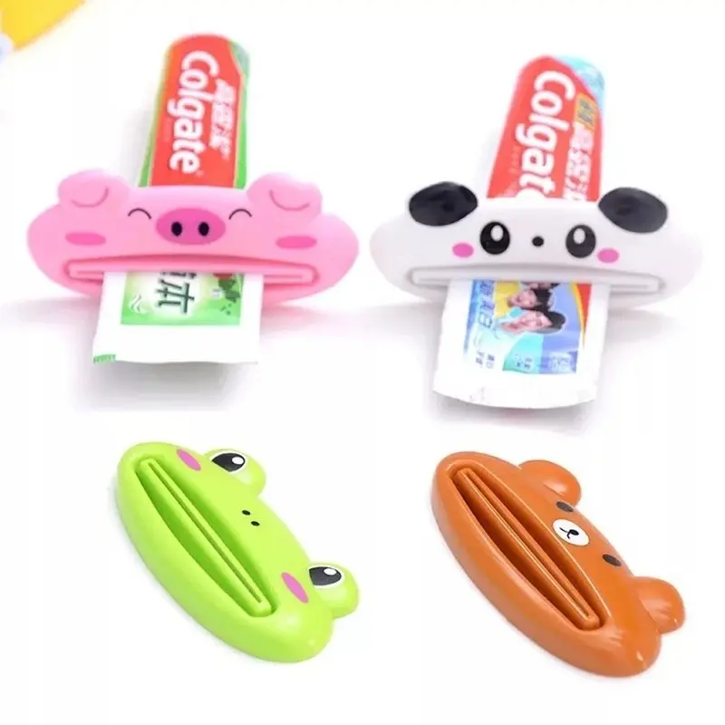 4-Pack Cute Cartoon Animal Toothpaste Dispenser, Creative Toothpaste Squeezer, Kids Toothpaste Distributor, Unisex Toothpaste Squeezer, Oral Hygiene Products